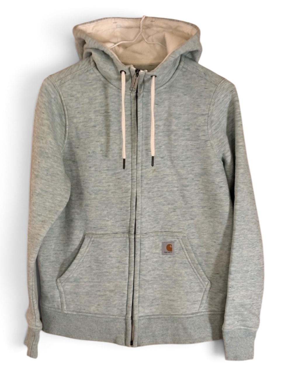 Carhartt Clarksburg Light Blue/ Green Full Zip-Up Hoodie Sweatshirt